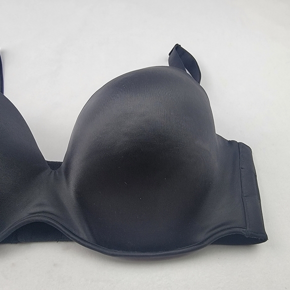 Cacique black adjustable strap / strapless / multi way lightly padded bra 40DDD - Picture 7 of 11